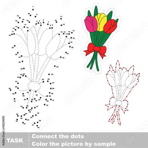 Vector numbers game for kid education.