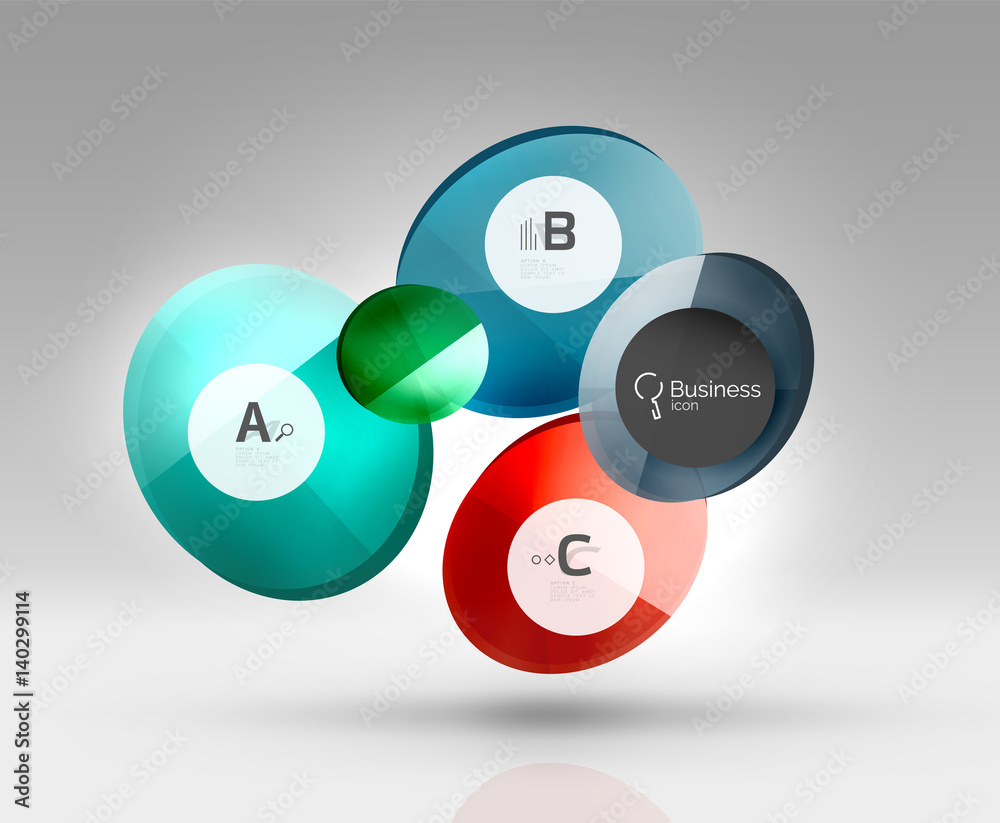 Circle geometric abstract background Circle geometric abstract background