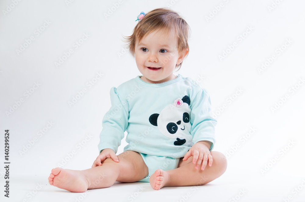 portrait of smiling baby isolated on white background portrait of smiling baby isolated on white background