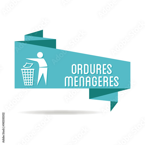 Logo ordures ménagères.