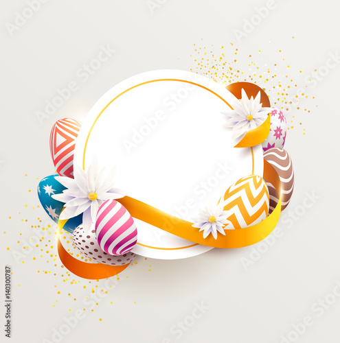 Easter colorful design. Vector poster