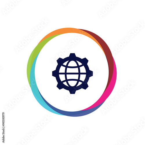 Abstract  Multicolor  App  Button