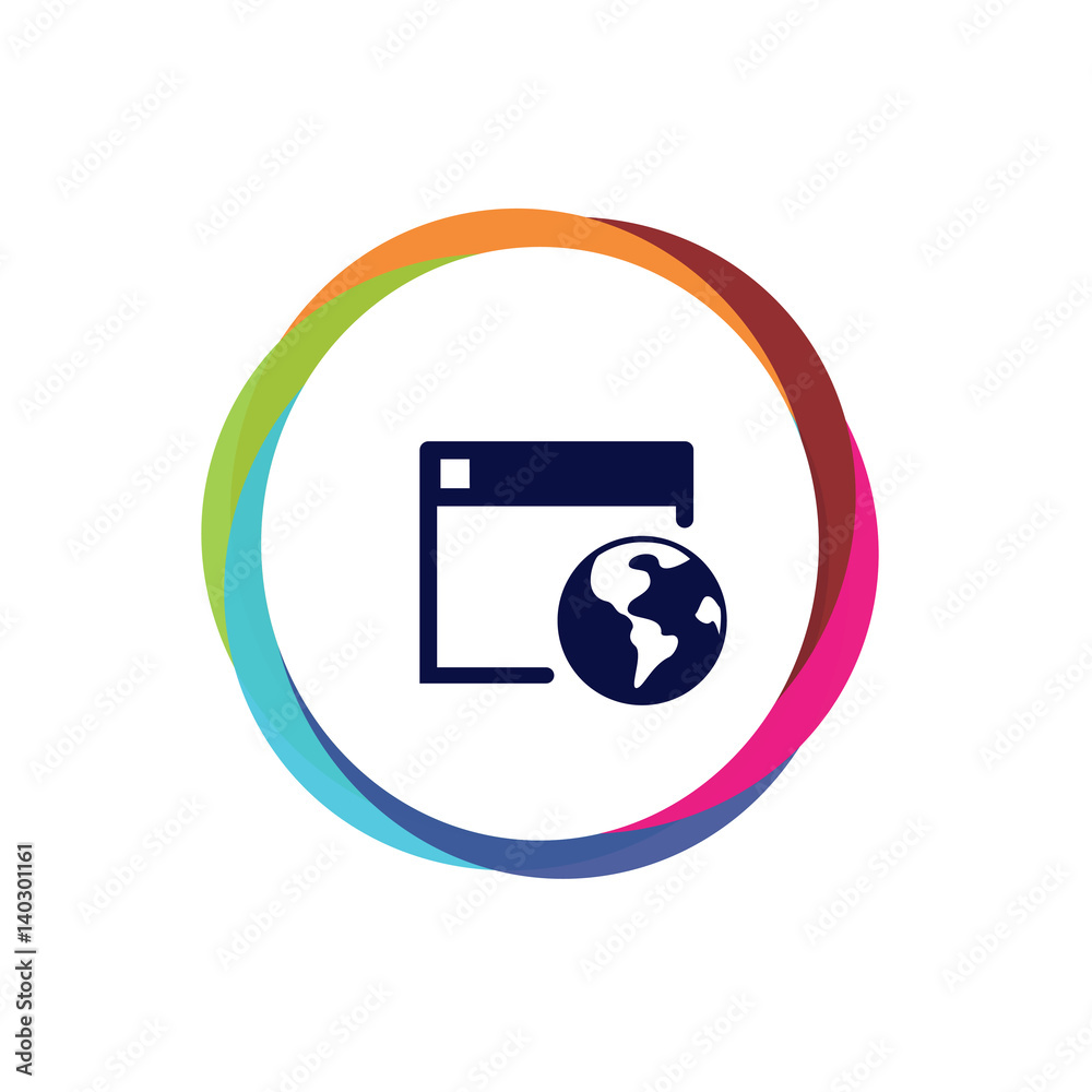 Abstract Multicolor App Button Abstract Multicolor App Button