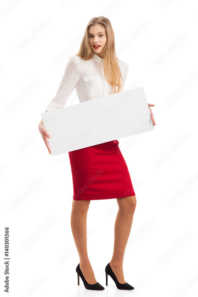 The girl with the paper The girl with the paper