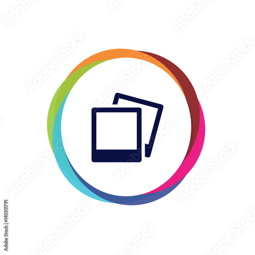 Abstract  Multicolor  App  Button