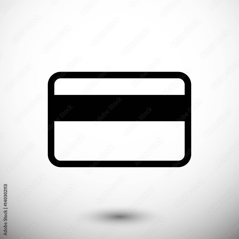 card credit icon stock vector illustration flat design card credit icon stock vector illustration flat design