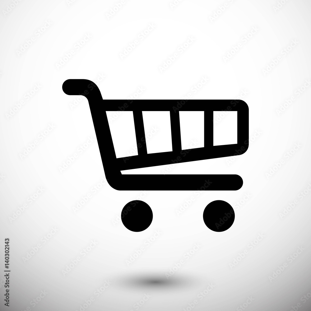 shopping cart icon stock vector illustration flat design shopping cart icon stock vector illustration flat design