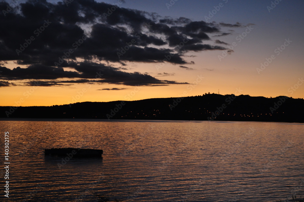 Lake Taupo at sunset