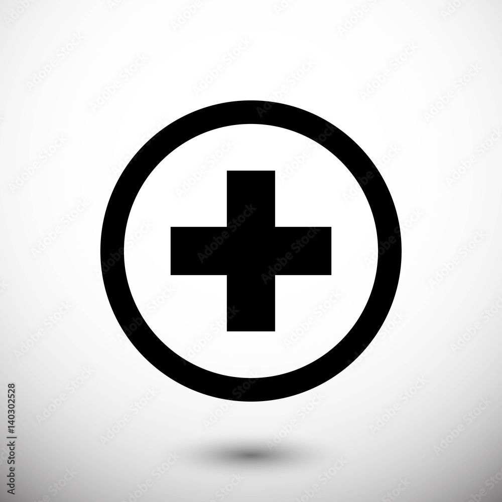 plus icon stock vector illustration flat design plus icon stock vector illustration flat design