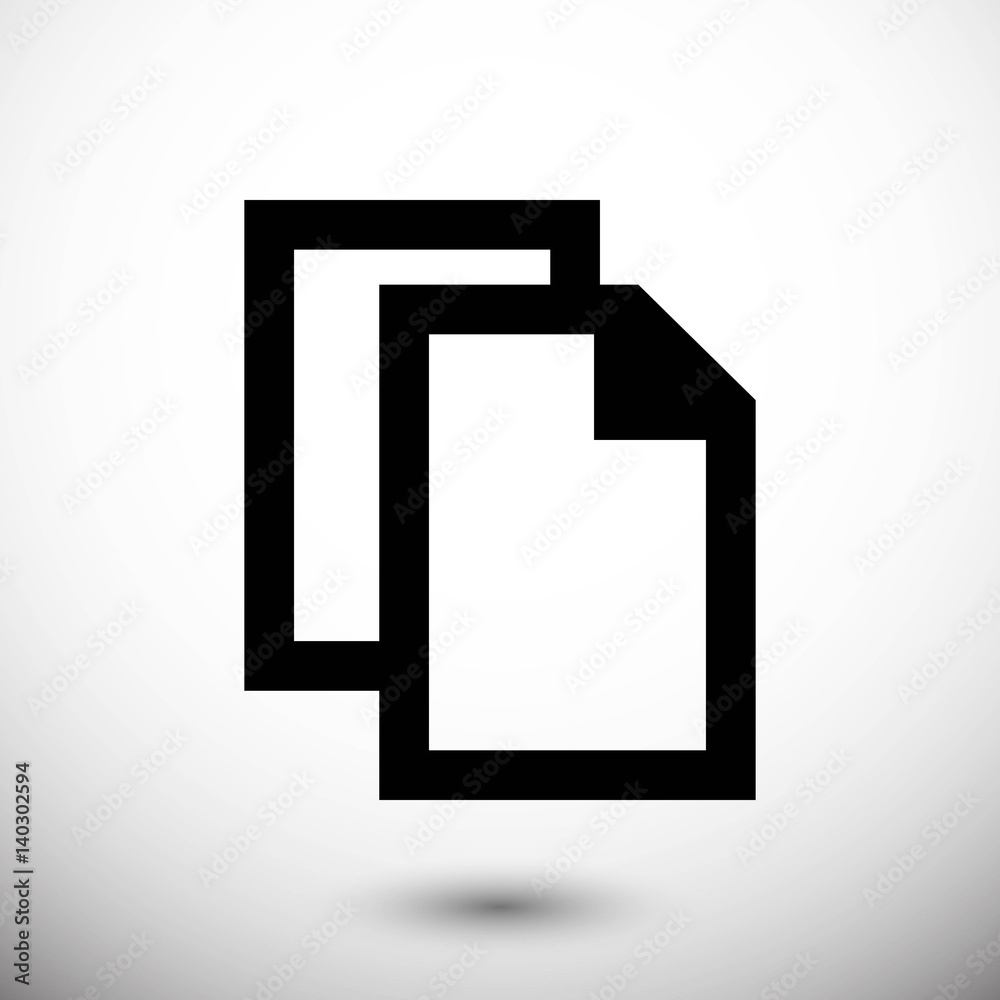 copy icon stock vector illustration flat design copy icon stock vector illustration flat design