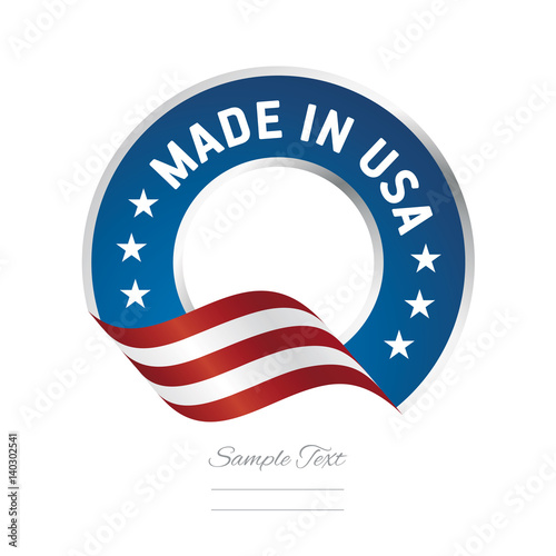 Made in USA label logo icon certified
