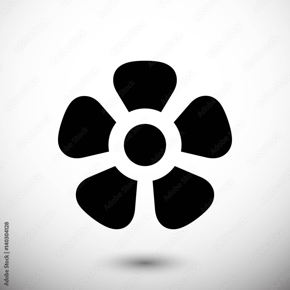 fan air propeller icon stock vector illustration flat design fan air propeller icon stock vector illustration flat design