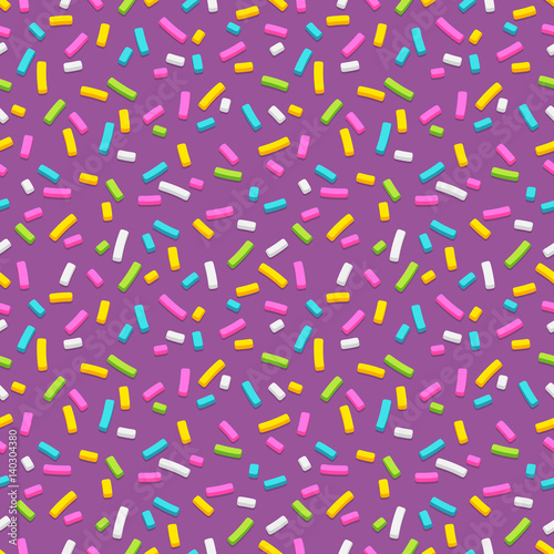 Seamless pattern with many decorative sprinkles