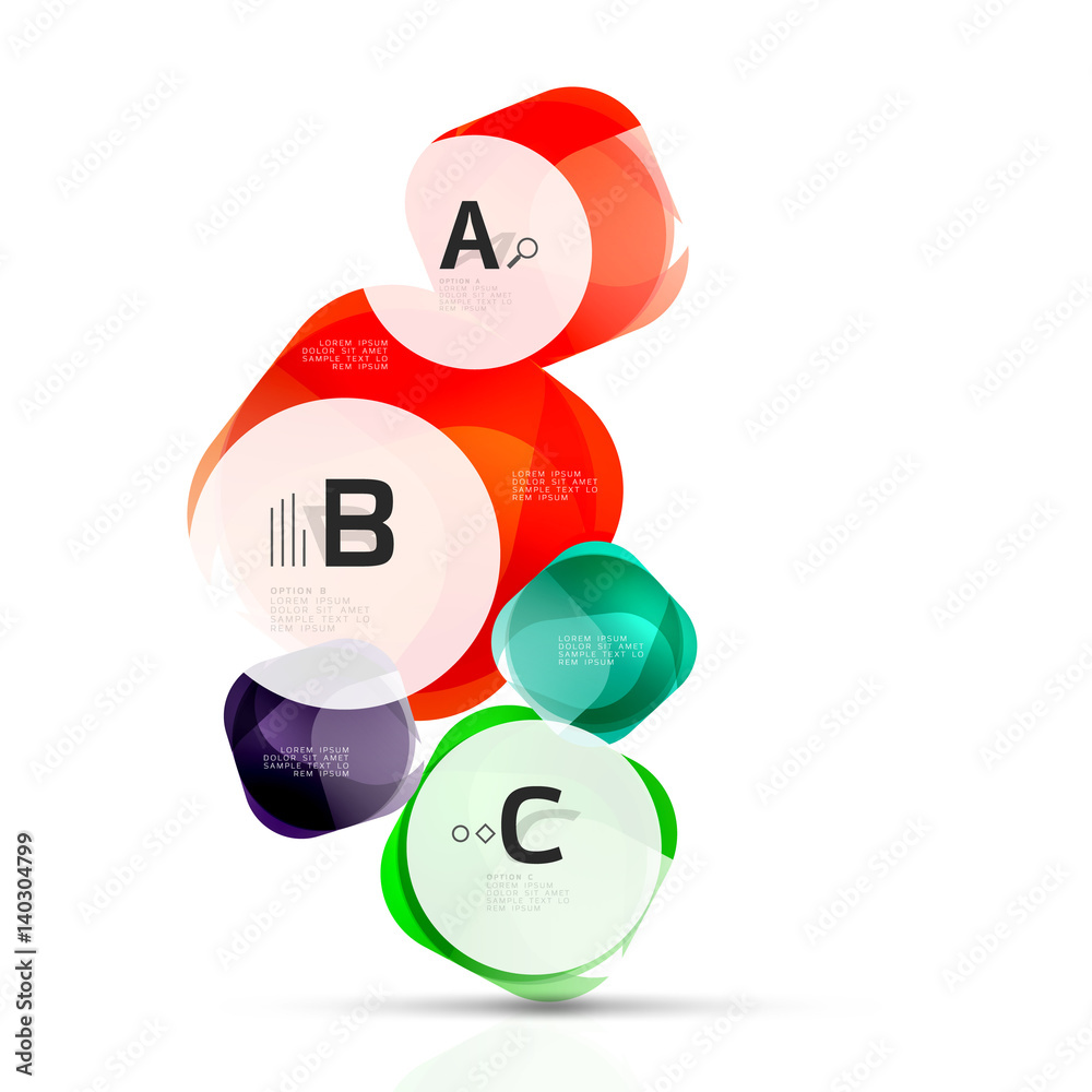 Vector shiny blank web option boxes Vector shiny blank web option boxes