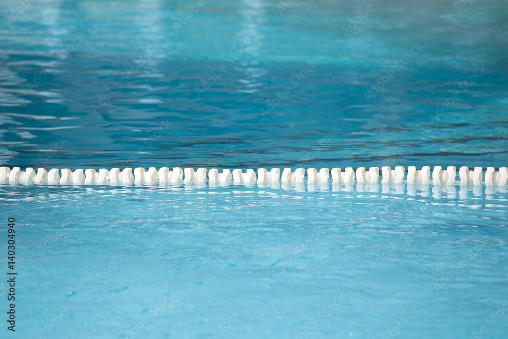float lane of swimming pool for racetrack texture and background with copy space