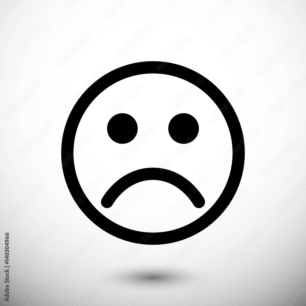 Fototapeta premium Smile icon stock vector illustration flat design