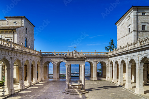 Benedictine Abbey -Montecassino in Italy photo