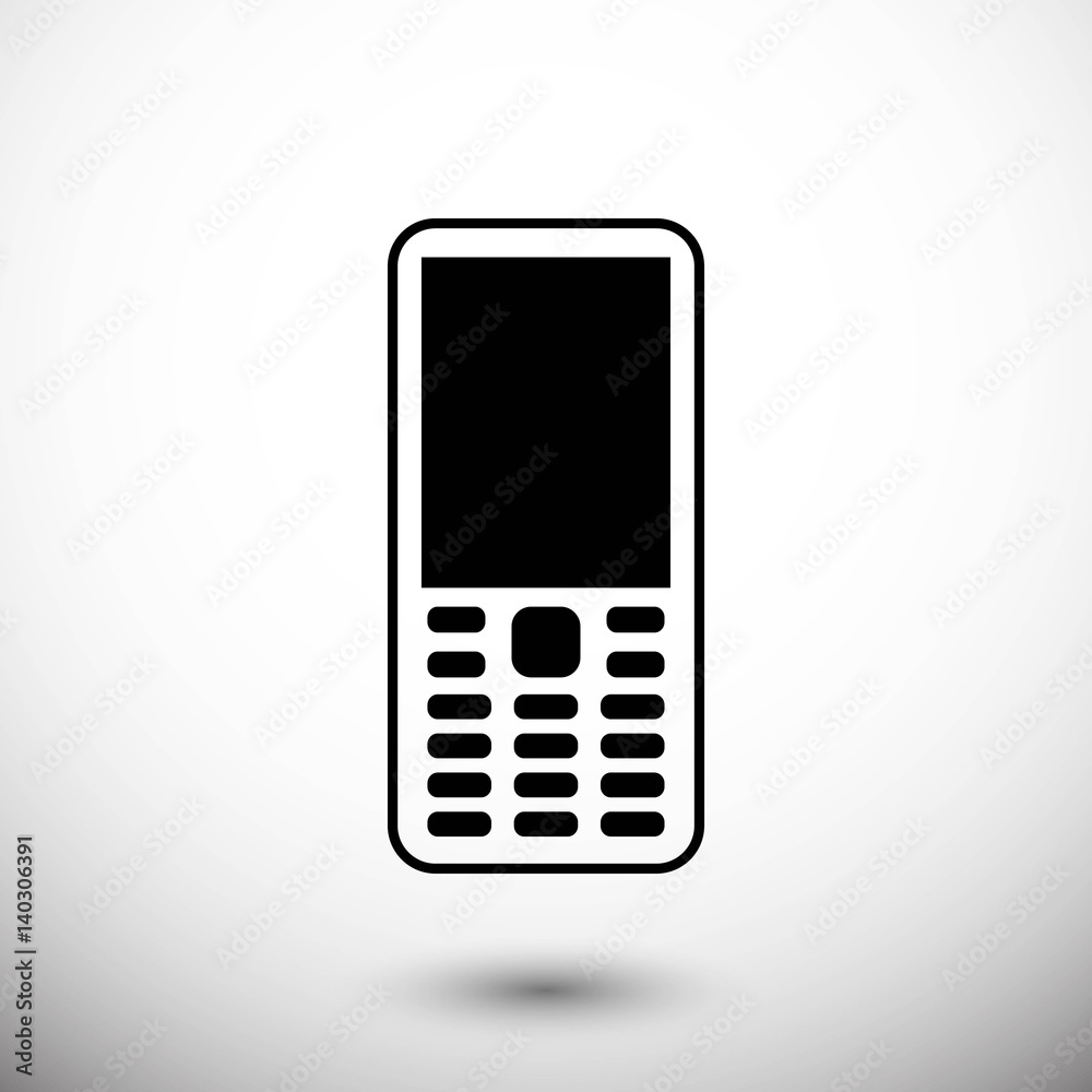 Mobile phone icon stock vector illustration flat design Mobile phone icon stock vector illustration flat design