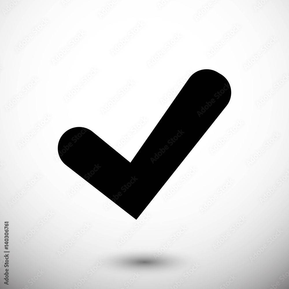 Confirm icons vector illustration. Flat design style Confirm icons vector illustration. Flat design style