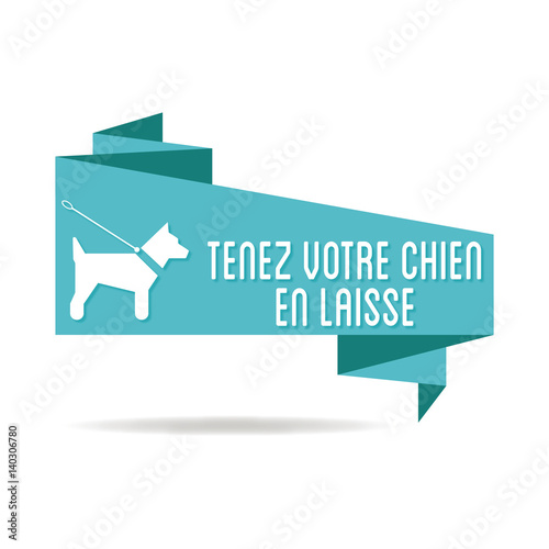 Logo chien en laisse.