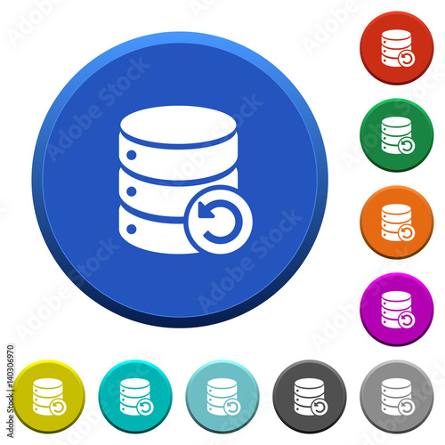 Undo database changes beveled buttons