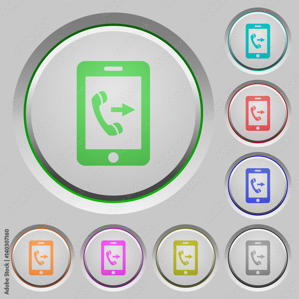 Outgoing mobile call push buttons Outgoing mobile call push buttons