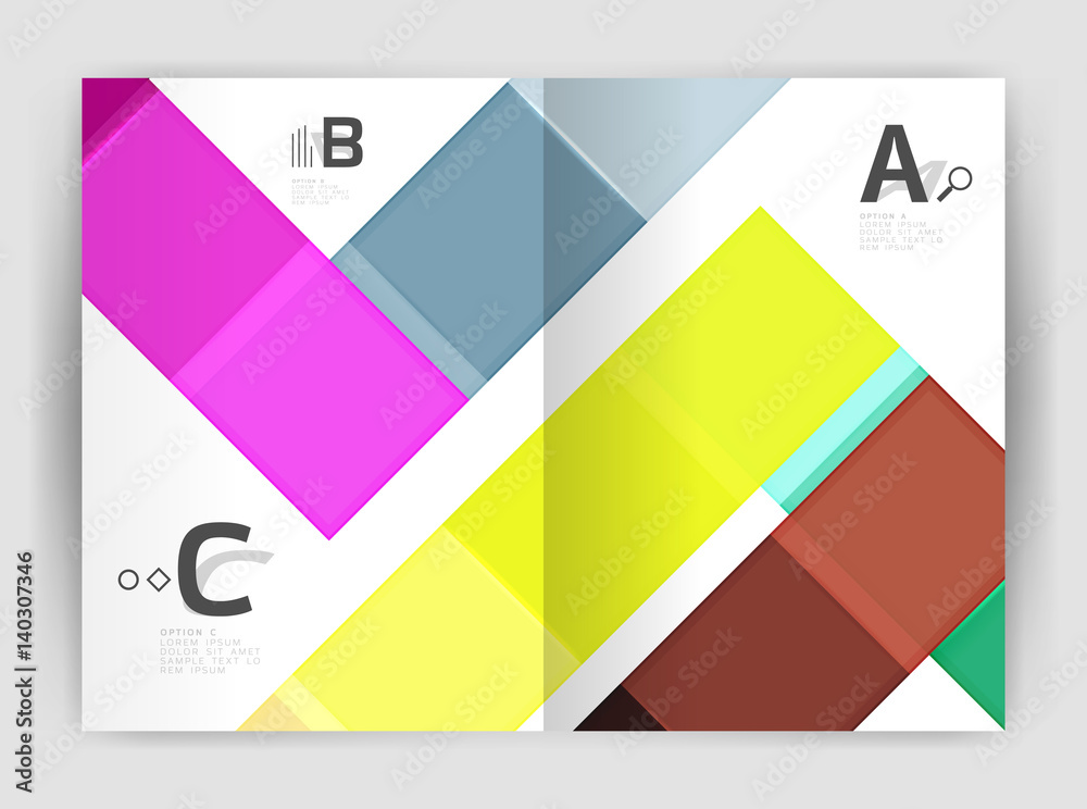 Vector modern geometrical a4 flyer brochure template Vector modern geometrical a4 flyer brochure template