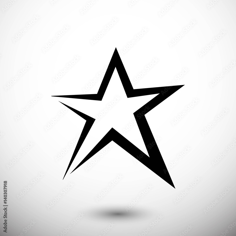 star icon stock vector illustration flat design star icon stock vector illustration flat design