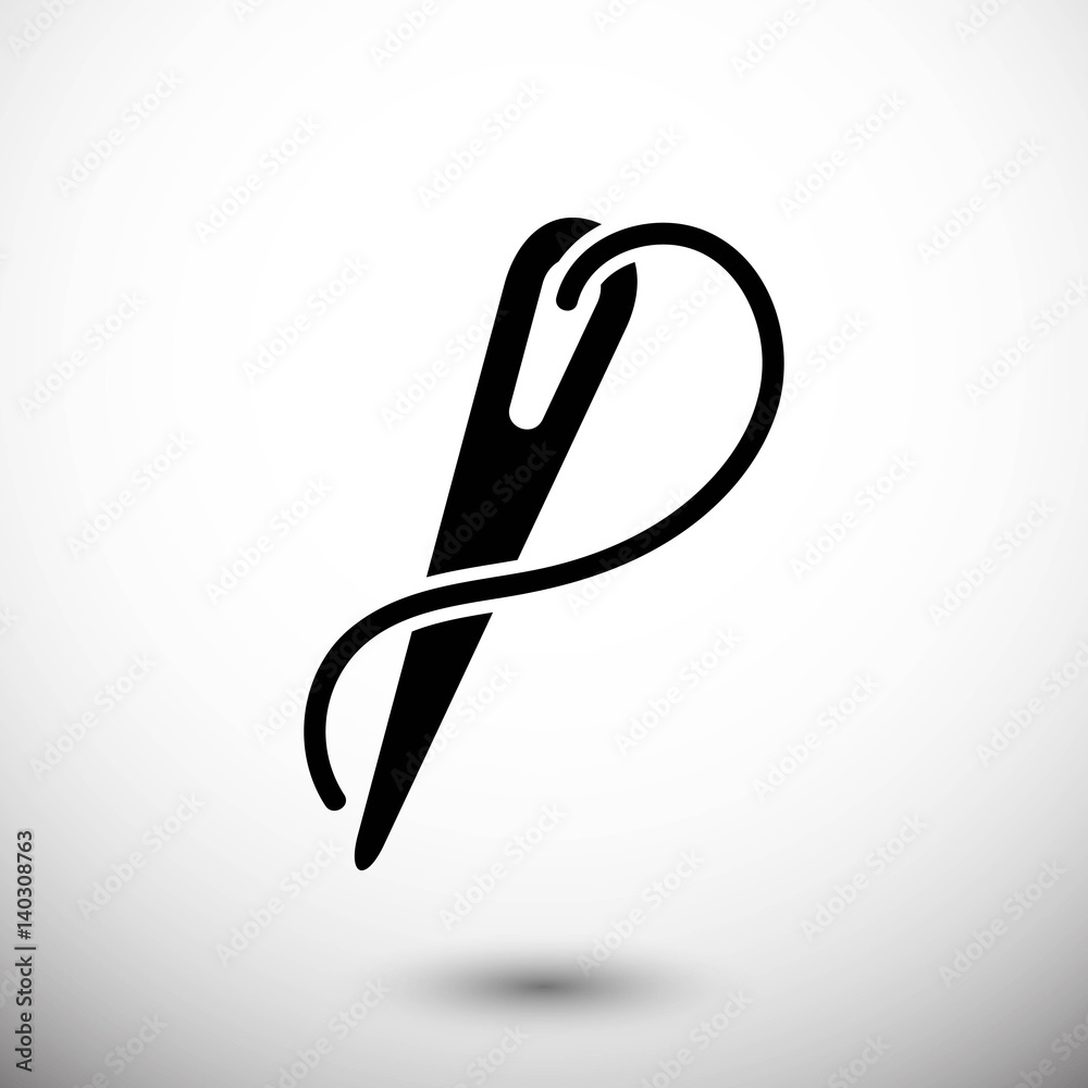 needle and thread icon stock vector illustration flat design needle and thread icon stock vector illustration flat design