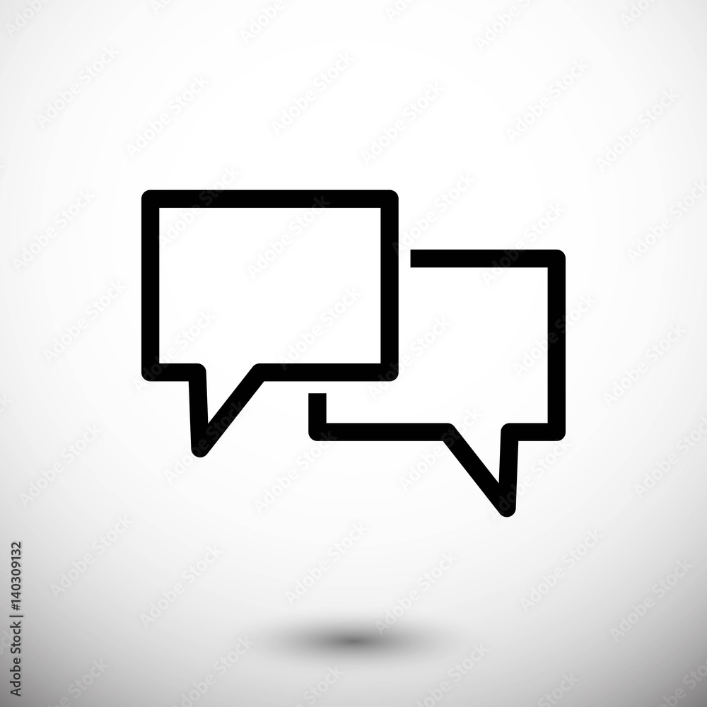 Speech Bubbles Icon. Chat pictogram icon stock vector illustration Speech Bubbles Icon. Chat pictogram icon stock vector illustration