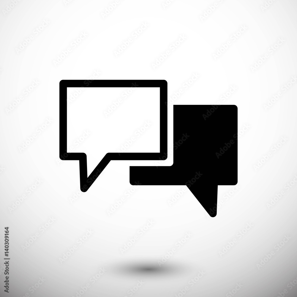 Speech Bubbles Icon. Chat pictogram icon stock vector illustration Speech Bubbles Icon. Chat pictogram icon stock vector illustration