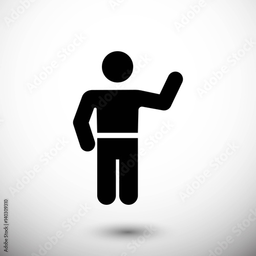 man icon stock vector illustration flat design
