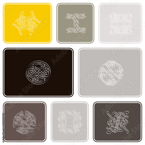 seamless pattern with Celtic art and ethnic ornaments for your design