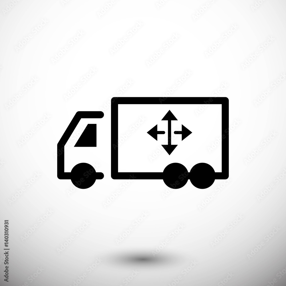 truck icon stock vector illustration flat design truck icon stock vector illustration flat design