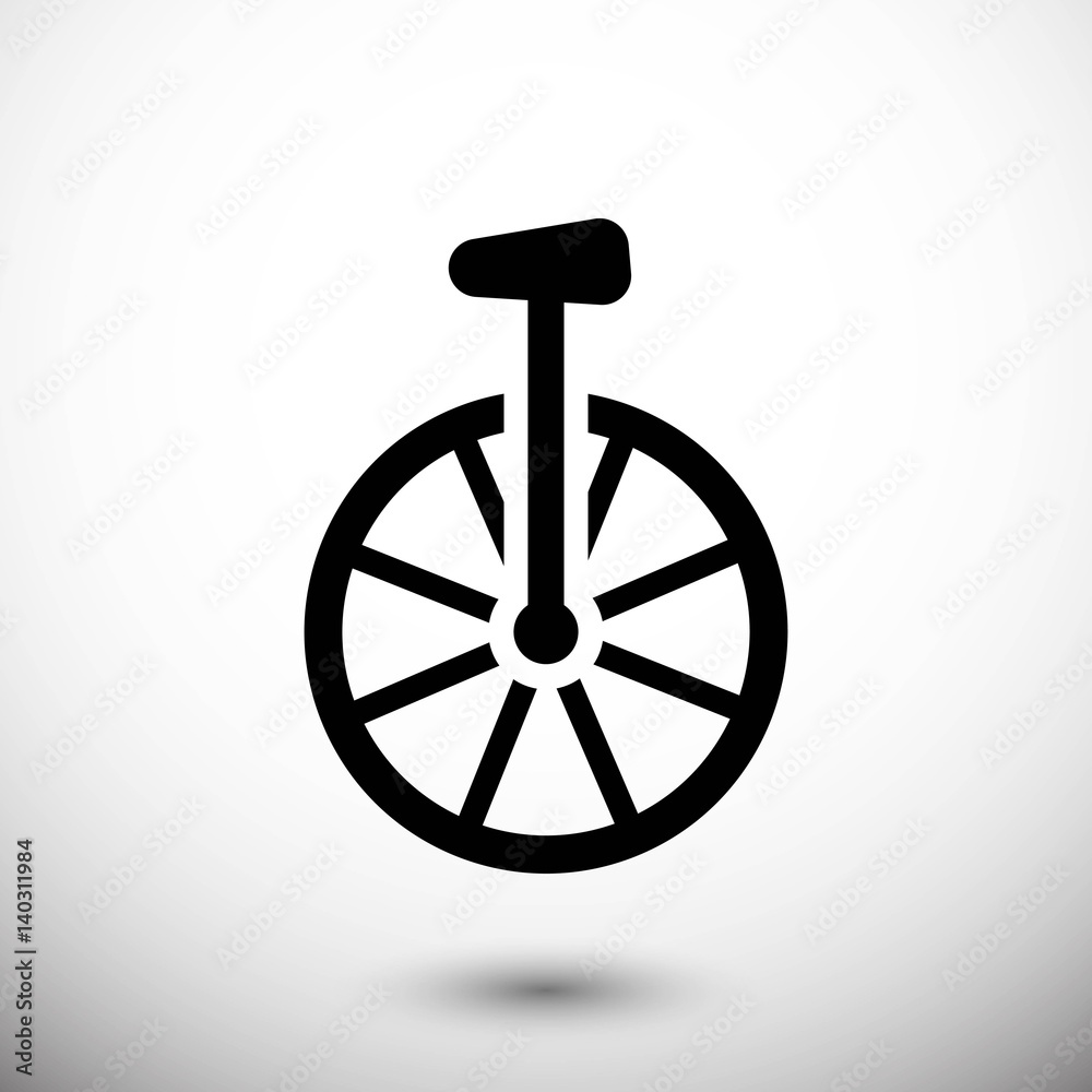 unicycle icon stock vector illustration flat design unicycle icon stock vector illustration flat design