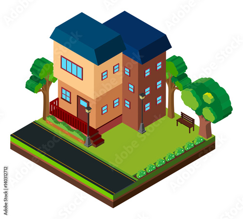 3D design for apartment building