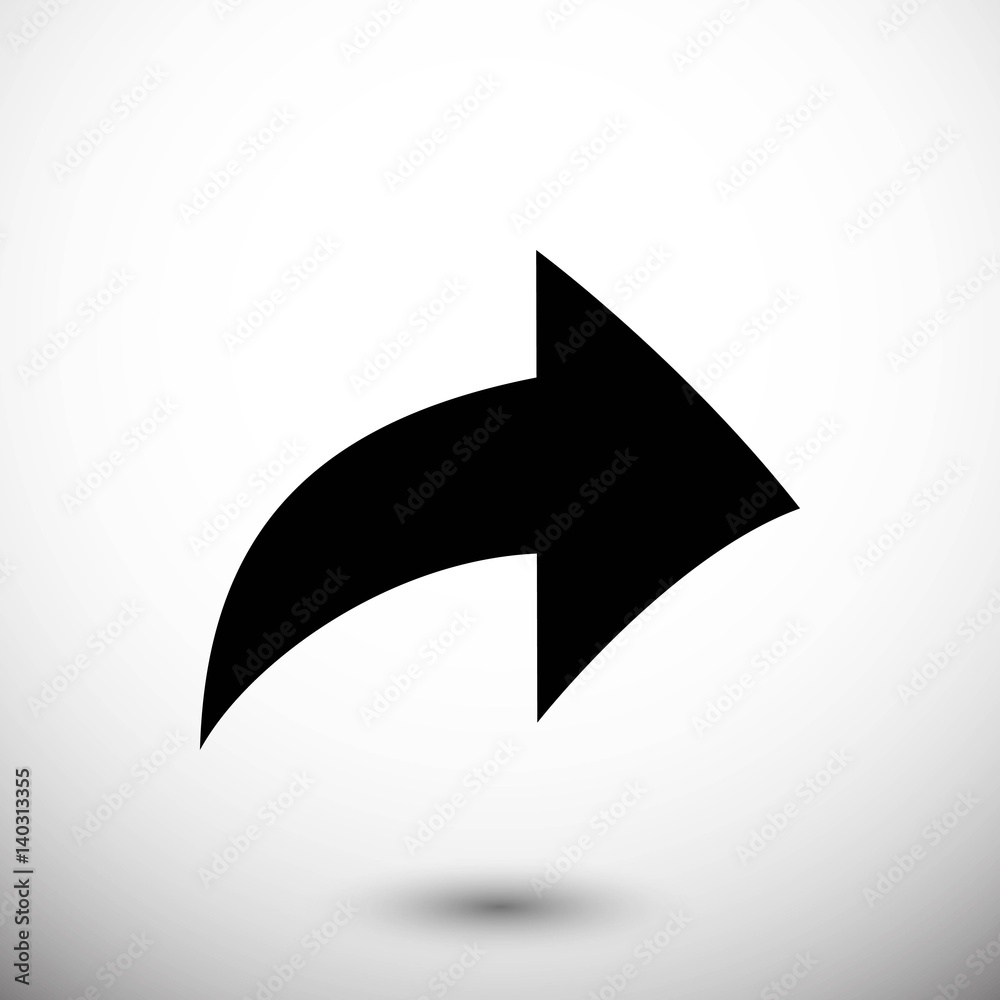 arrow icon stock vector illustration flat design arrow icon stock vector illustration flat design