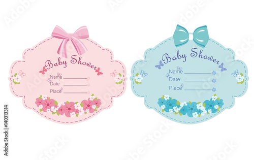 Baby shower set for boy and girl