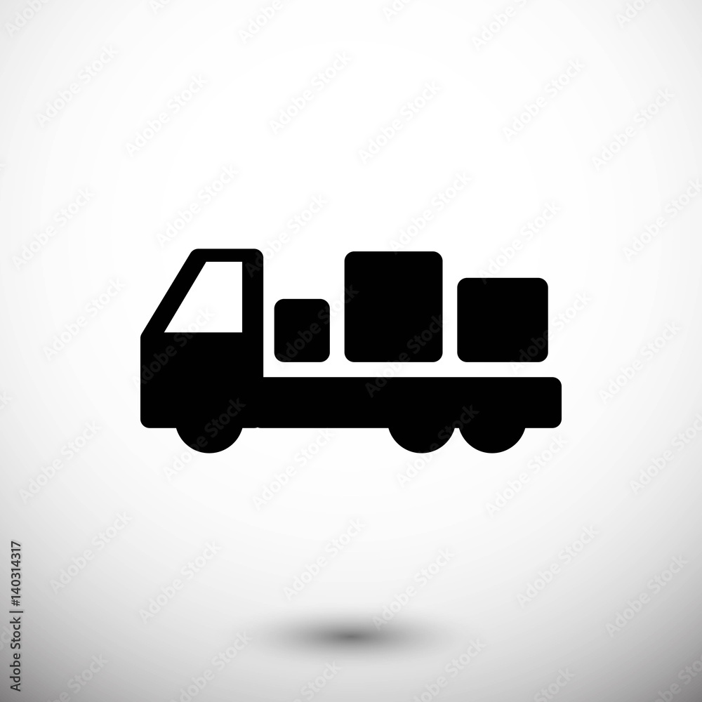 truck icon stock vector illustration flat design truck icon stock vector illustration flat design
