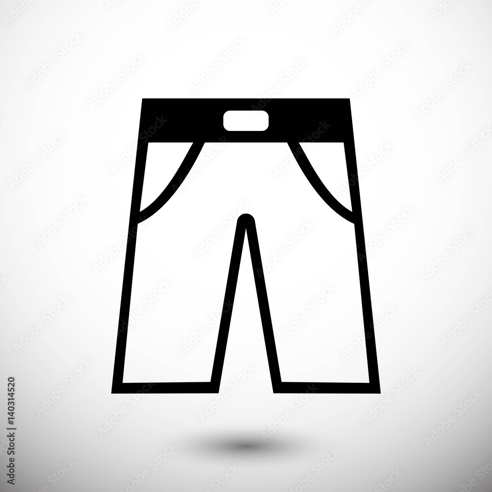 pants icon stock vector illustration flat design pants icon stock vector illustration flat design