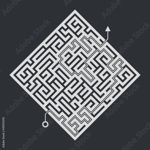 White maze on a black background.