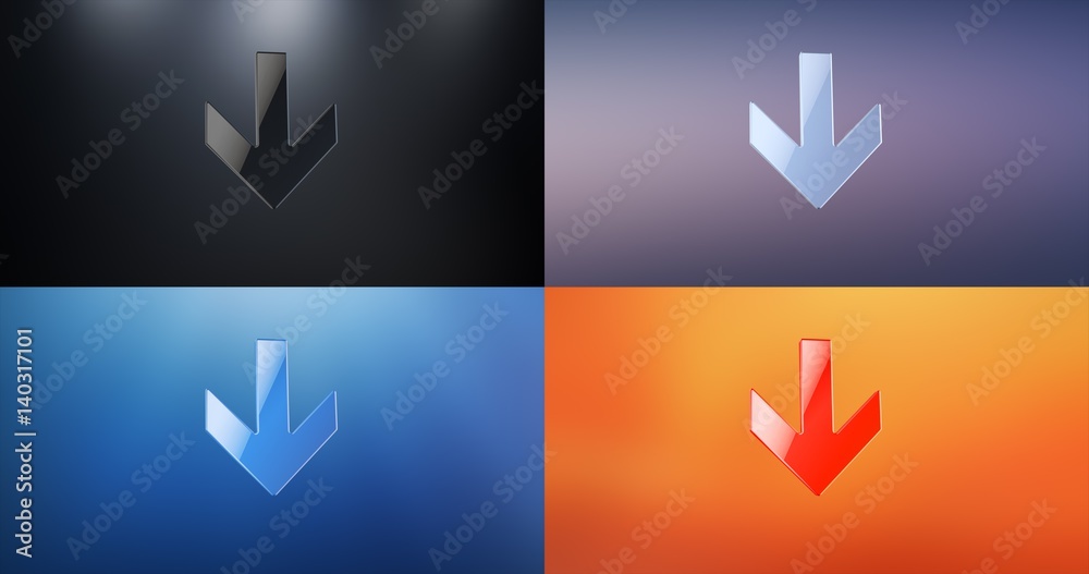 Arrow Down 3d Icon Arrow Down 3d Icon