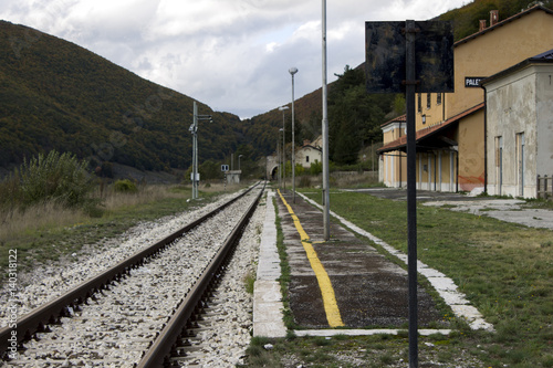  railway with on mountain tracks