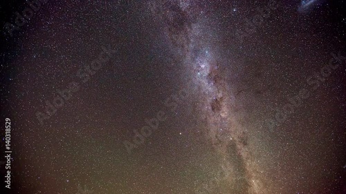 Night Sky With Milkyway Galaxy Timelapse photo