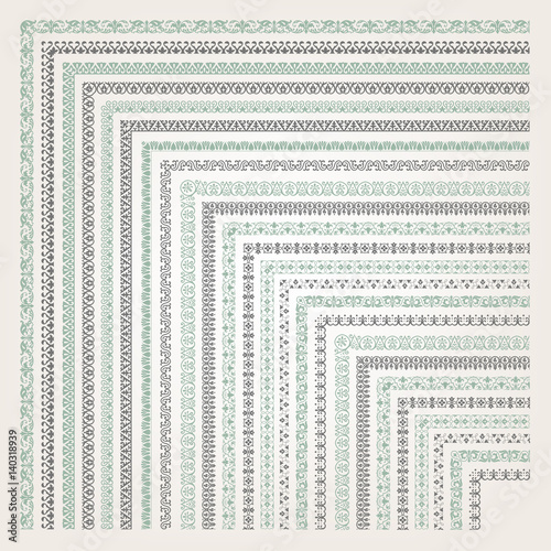 Decorative seamless border