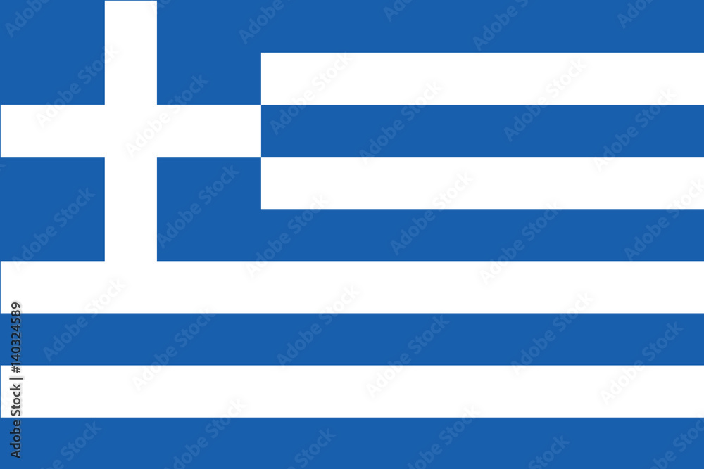Naklejka premium Niesamowita grecka flaga
