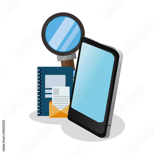 assorted cellphone applications related icons image vector illustration design 