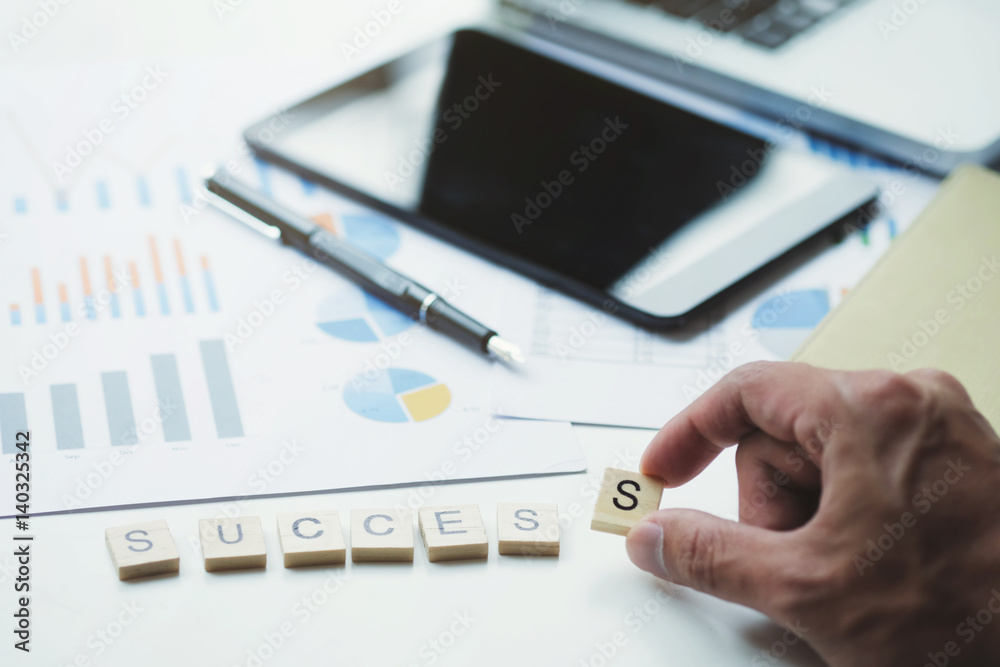 Business success concept. Business success concept.
