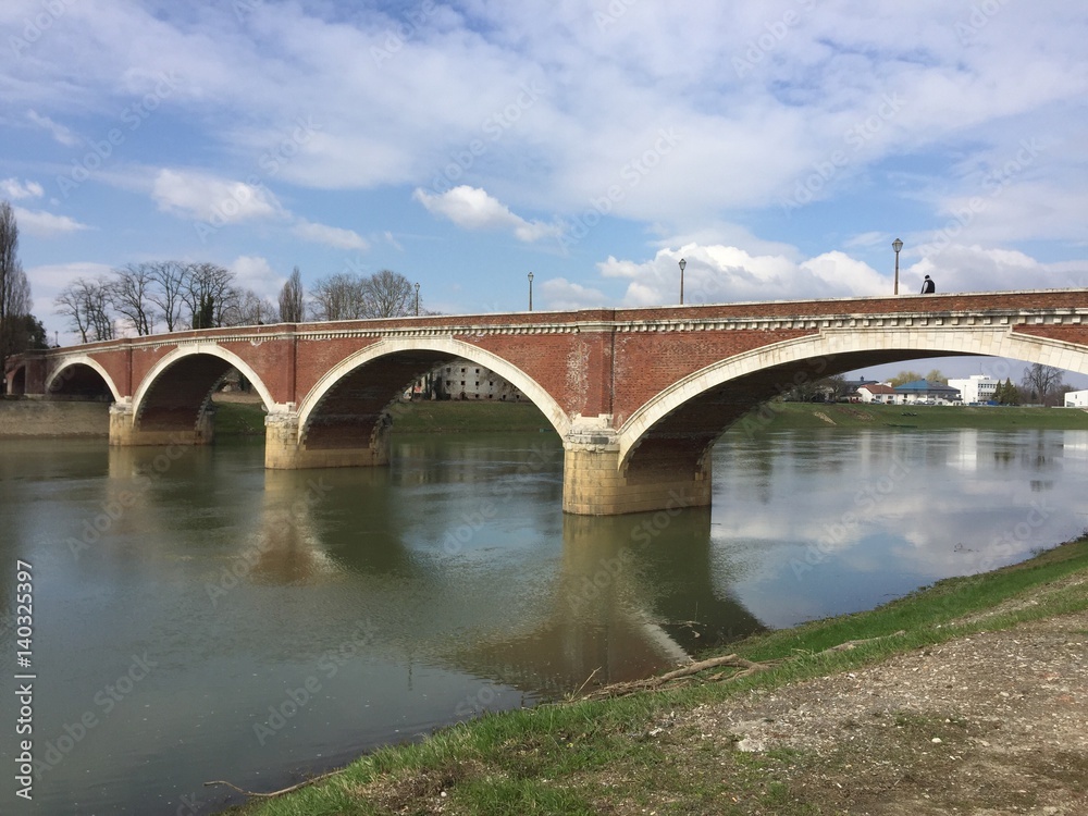 Old bridge in Sisak, Croatia