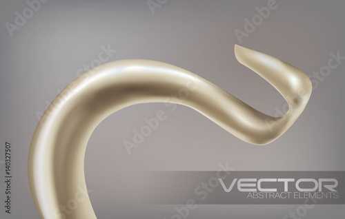 Elegant foundation effects, soft liquid foundation texture in 3d illustration